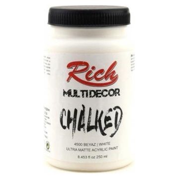 Rich 4500 Beyaz Multi Decor Chalked 250 ml Akrilik Boya