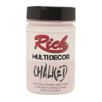 Rich 4520 Puslu Pembe 100 ml Multi Decor Chalked Akrilik Boya