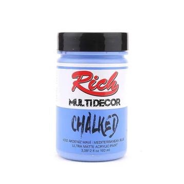 Rich 4552 Akdeniz Mavi 100 ml Multi Decor Chalked Akrilik Boya