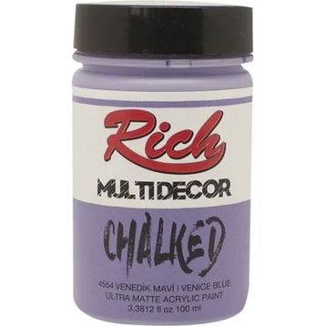 Rich 4554 Venedik Mavi 100 ml Multi Decor Chalked Akrilik Boya