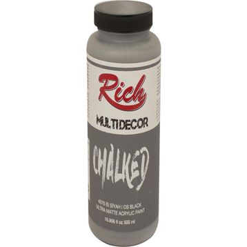 Rich 4576 İs Siyah 500 ml Multi Decor Chalked Akrilik Boya