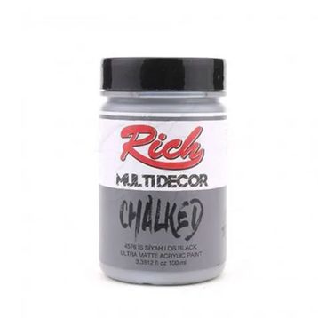 Rich 4576 İs Siyah100 ml Multi Decor Chalked Akrilik Boya