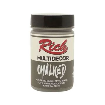 Rich 4578 Retro Siyah 100 ml Multi Decor Chalked Akrilik Boya