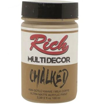 Rich 4584 Sütlü Kahve 100 ml Multi Decor Chalked Akrilik Boya