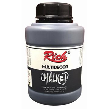Rich 4606 Antrasit 1750 cc Multi Decor Chalked Akrilik Boya
