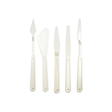 Rich 5'li Set Beyaz Plastik Spatül Seti