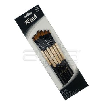 Rich 6'lı Yan Kesik Fırça Seti
