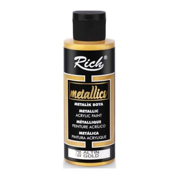 Rich 720 Metalik 120 ml Altın Akrilik Boya