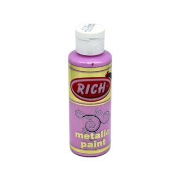 Rich 784 Hayal Pembe Metalik Akrilik Boya 120 ml