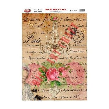 Rich 8029 Pirinç A3 Dekupaj Kağıdı