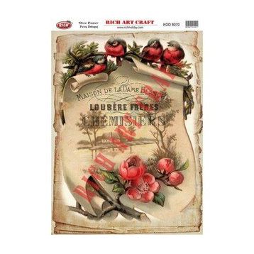 Rich 8070 Pirinç A3 Dekupaj Kağıdı