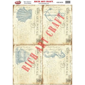 Rich 8078 Pirinç A3 Dekupaj Kağıdı