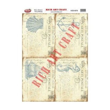 Rich 8078 Pirinç A3 Dekupaj Kağıdı