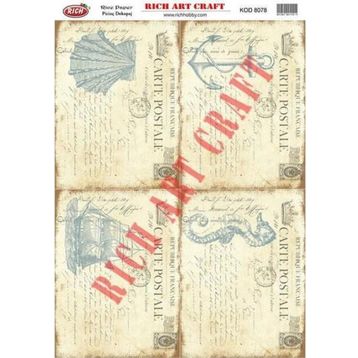 Rich 8078 Pirinç A3 Dekupaj Kağıdı