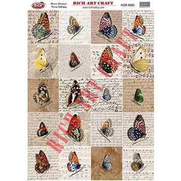Rich 8082 Pirinç A3 Dekupaj Kağıdı