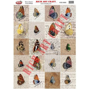Rich 8082 Pirinç A3 Dekupaj Kağıdı