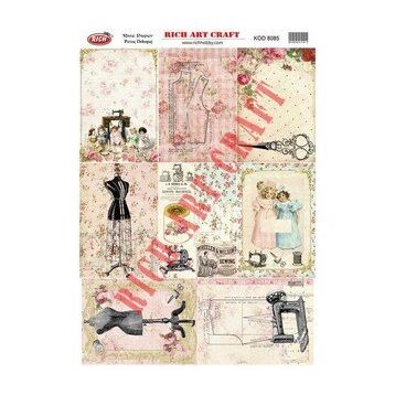 Rich 8085 Pirinç A3 Dekupaj Kağıdı