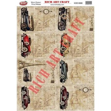 Rich 8089 Pirinç A3 Dekupaj Kağıdı