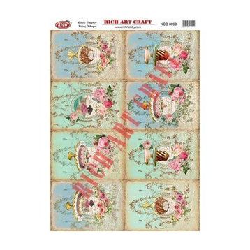 Rich 8090 Pirinç A3 Dekupaj Kağıdı