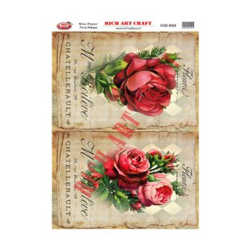 Rich 8098 Pirinç A3 Dekupaj Kağıdı