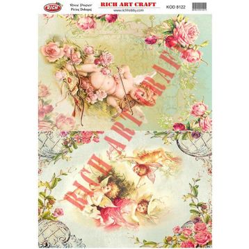 Rich 8122 Pirinç A3 Dekupaj Kağıdı