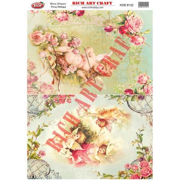 Rich 8122 Pirinç A3 Dekupaj Kağıdı