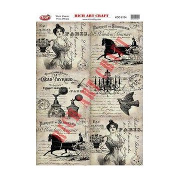Rich 8124 Pirinç A3 Dekupaj Kağıdı