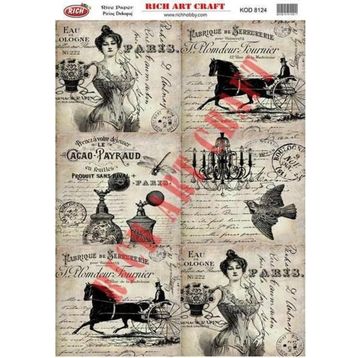 Rich 8124 Pirinç A3 Dekupaj Kağıdı