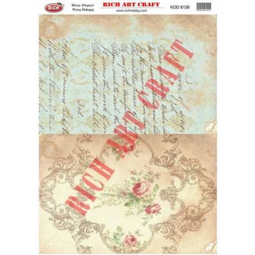 Rich 8126 Pirinç A3 Dekupaj Kağıdı