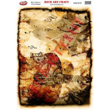 Rich 8157 33x48 cm Dekupaj Kağıdı