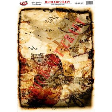 Rich 8157 33x48 cm Dekupaj Kağıdı
