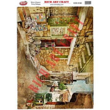 Rich 8160 33x48 cm Dekupaj Kağıdı