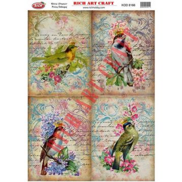 Rich 8166 33x48 cm Dekupaj Kağıdı