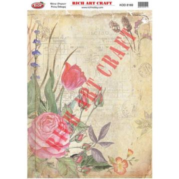Rich 8169 33x48 cm Dekupaj Kağıdı