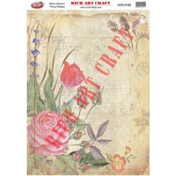 Rich 8169 33x48 cm Dekupaj Kağıdı