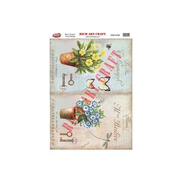 Rich 8189 Pirinç A3 Dekupaj Kağıdı