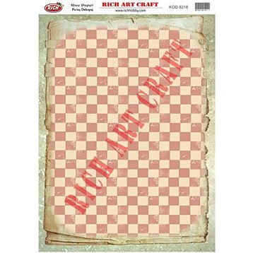 Rich 8218 Pirinç A3 Dekupaj Kağıdı