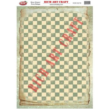 Rich 8219 Pirinç A3 Dekupaj Kağıdı