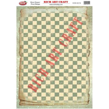 Rich 8219 Pirinç A3 Dekupaj Kağıdı