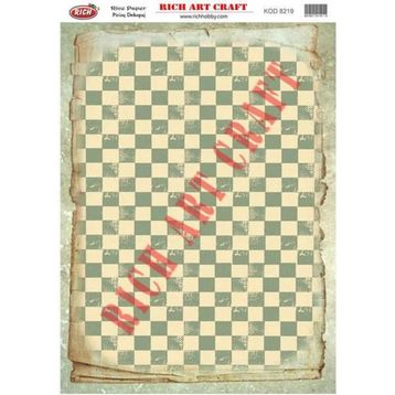 Rich 8219 Pirinç A3 Dekupaj Kağıdı