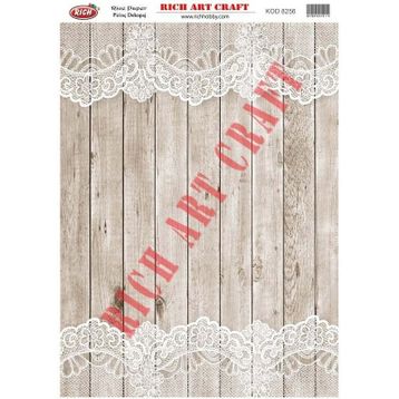 Rich 8256 Pirinç A3 Dekupaj Kağıdı
