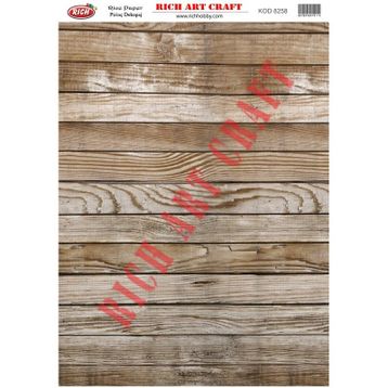 Rich 8258 Pirinç A3 Dekupaj Kağıdı