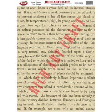 Rich 8262 Pirinç A3 Dekupaj Kağıdı