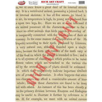 Rich 8262 Pirinç A3 Dekupaj Kağıdı