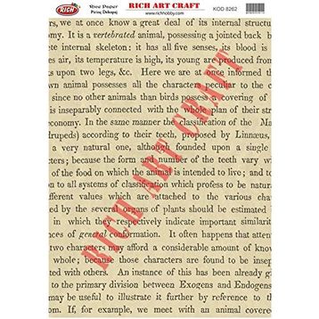 Rich 8262 Pirinç A3 Dekupaj Kağıdı