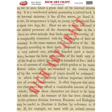 Rich 8262 Pirinç A3 Dekupaj Kağıdı