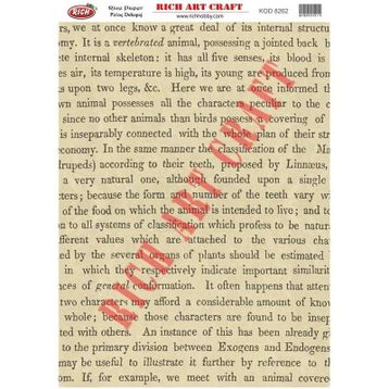 Rich 8262 Pirinç A3 Dekupaj Kağıdı