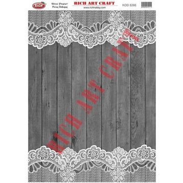 Rich 8266 Pirinç A3 Dekupaj Kağıdı