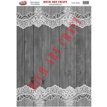 Rich 8266 Pirinç A3 Dekupaj Kağıdı