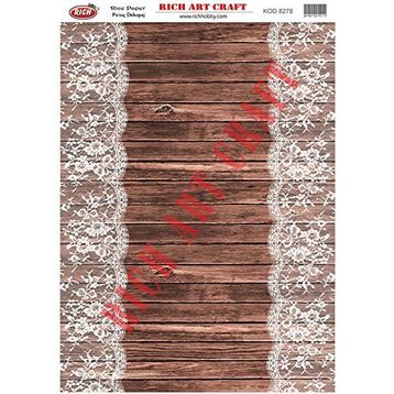 Rich 8278 Pirinç A3 Dekupaj Kağıdı